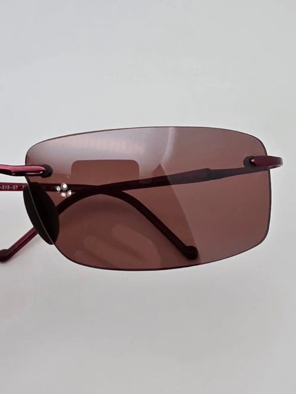 Maui Jim MJ-515-07 Little Beach Burgundy Titanium Polarized Maui Rose Sunglasses